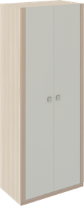 Распашной шкаф Глэдис М22 (Шимо светлый/Белый текстурный) в Южно-Сахалинске