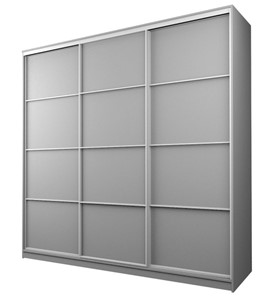 Шкаф 3-х дверный Аллоджио MAX МШ-27-6-24/2-111, Профиль Белый/Цвет Серый в Южно-Сахалинске