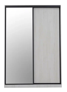Шкаф с зеркалом Ивару Винтер-6.16, винтерберг/темно-серый в Южно-Сахалинске