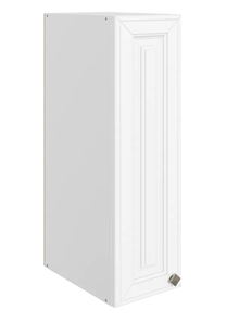 Кухонный навесной шкаф Мишель L200 H720 (1 дв. гл.) эмаль (белый/белый) в Южно-Сахалинске