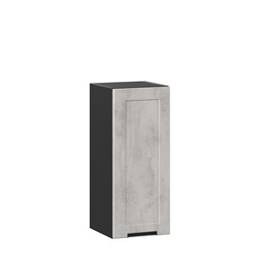 Кухонный шкаф 300 Джамис ЛД 296.310.000.058, Чёрный/Белый камень в Южно-Сахалинске