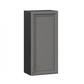 Кухонный навесной шкаф Джелатто 450 высокий ЛД 241.430.000.153, Черный/Оникс серый в Южно-Сахалинске