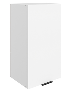 Навесной шкаф Стоун L400 Н720 (1 дв. гл.) (белый/джелато софттач) в Южно-Сахалинске