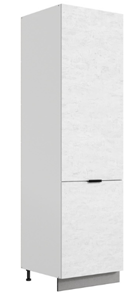 Шкаф-пенал Стоун 2 L600 (2 дв.гл.) (белый/белая скала) в Южно-Сахалинске