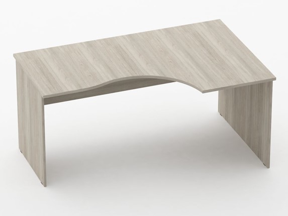 Угловой стол Twin 12.11.16Л,  дуб Сантана 1590х1000(680)х751 в Южно-Сахалинске - изображение