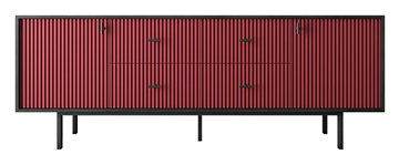 Комод с дверцами и ящиками Emerson (EM19/red/L) в Южно-Сахалинске