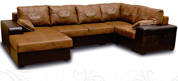 П-образный диван Verdi Плаза 405х210 в Южно-Сахалинске