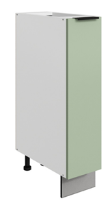Кухонная тумба Стоун L200 (1 дв.гл.) (белый/полынь софттач) в Южно-Сахалинске