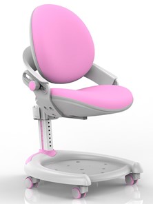 Растущее детское кресло Mealux ZMAX-15 Plus, Y-710 PN, белый металл, обивка розовая однотонная в Южно-Сахалинске