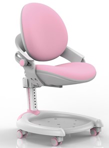 Кресло детское Mealux ZMAX-15 Plus, Y-710 PN Light, белый металл, обивка светло-розовая однотонная в Южно-Сахалинске