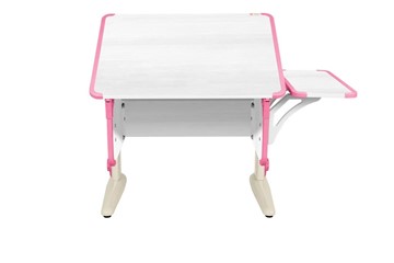 Детский стол-трансформер 4/75 (СУТ.41) + Polka_b 4/550 Рамух белый/бежевый/розовый в Южно-Сахалинске