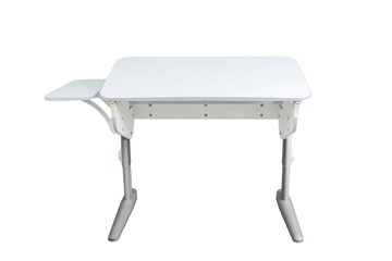 Детский стол-трансформер 5/100 (СУТ.46) + Polka_b 5/550  Рамух белый/серый/бежевый в Южно-Сахалинске