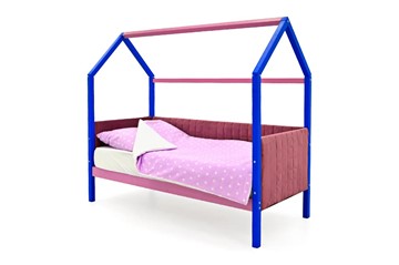 Детская кровать-домик «Svogen синий-лаванда» мягкая в Южно-Сахалинске
