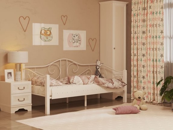 Детская кровать Гарда 7, 90х200, белая в Южно-Сахалинске - изображение