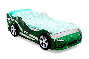 Детская кровать-машина Супра зеленая в Южно-Сахалинске - предосмотр