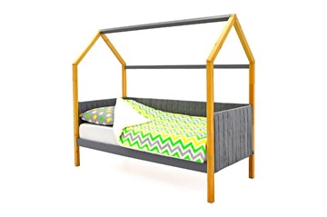 Кровать-домик в детскую «Svogen дерево-графит» мягкая в Южно-Сахалинске
