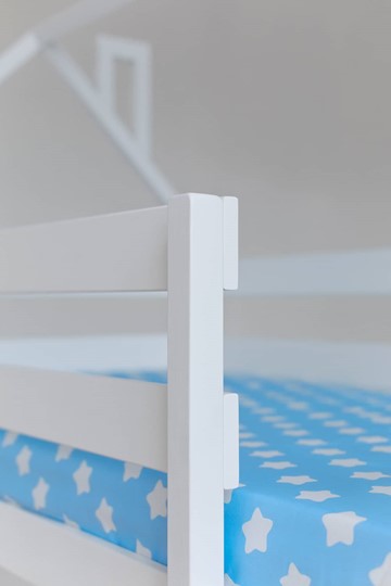 Двухъярусная кровать Домик, цвет белый в Южно-Сахалинске - изображение 3