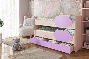 Детская двухъярусная кровать Соник 1.6 с ящиком, Ирис в Южно-Сахалинске - предосмотр