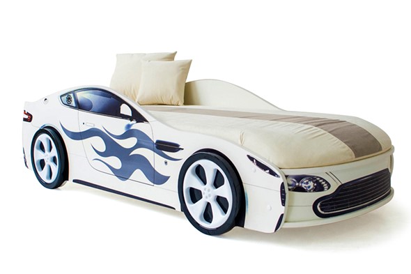 Кровать-машина Бондимобиль белый в Южно-Сахалинске - изображение