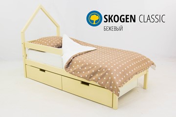 Кровать-домик в детскую мини Skogen бежевый в Южно-Сахалинске - предосмотр
