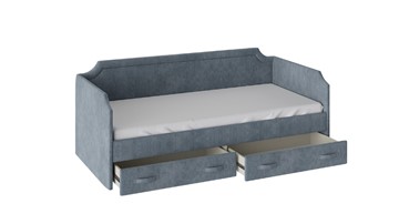 Подростковая кровать Кантри Тип 1, ТД-308.12.02 (Замша синяя) в Южно-Сахалинске - предосмотр 1
