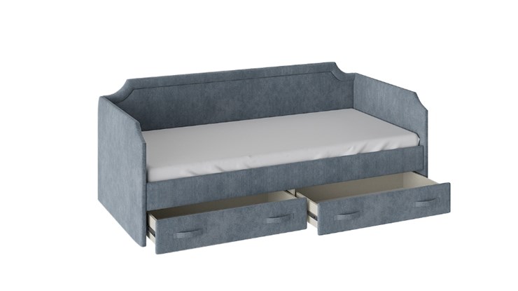 Подростковая кровать Кантри Тип 1, ТД-308.12.02 (Замша синяя) в Южно-Сахалинске - изображение 1