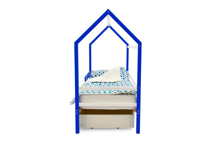 Кровать-домик детская Svogen сине-белый в Южно-Сахалинске - изображение 5