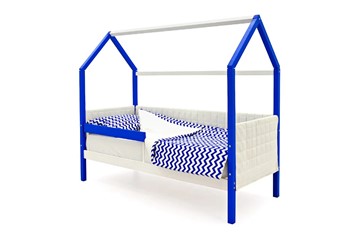 Кровать-домик в детскую «Svogen сине-белый» мягкая в Южно-Сахалинске - предосмотр 2