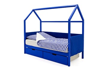 Детская кровать-домик «Svogen синий» мягкая в Южно-Сахалинске - предосмотр 3
