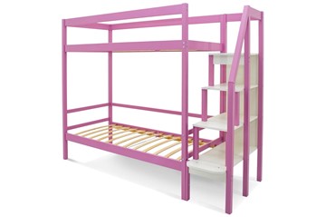 Двухэтажная детская кровать Svogen розовый в Южно-Сахалинске - предосмотр 1