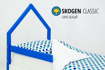 Кровать-домик детская мини Skogen сине-белый в Южно-Сахалинске - предосмотр 3