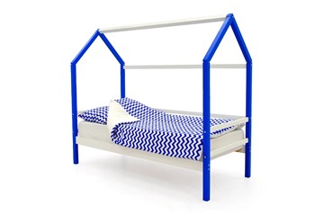 Кровать-домик детская Svogen сине-белый в Южно-Сахалинске - предосмотр 1