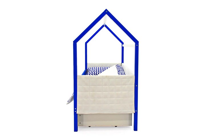 Кровать-домик в детскую «Svogen сине-белый» мягкая в Южно-Сахалинске - изображение 5