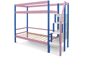Детская двухэтажная кровать Svogen синий-лаванда в Южно-Сахалинске - предосмотр 1