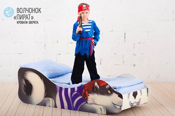 Кровать детская Волчонок-Пират в Южно-Сахалинске - предосмотр 1
