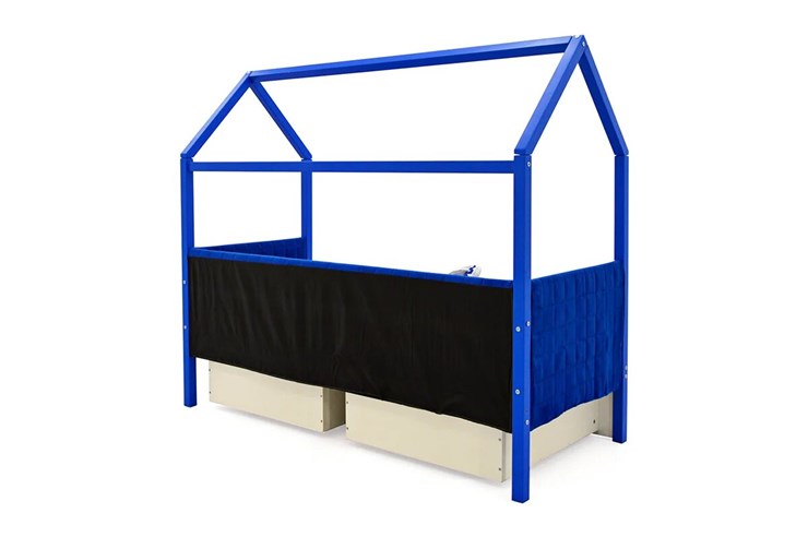 Детская кровать-домик «Svogen синий» мягкая в Южно-Сахалинске - изображение 6