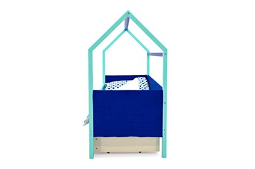 Кровать-домик в детскую Svogen, мятный-синий мягкая в Южно-Сахалинске - предосмотр 5