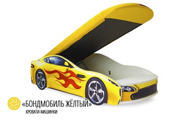 Кровать-машина детская Бондимобиль желтый в Южно-Сахалинске - предосмотр 1