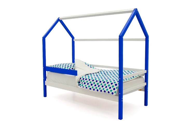 Кровать-домик детская Svogen сине-белый в Южно-Сахалинске - изображение 2
