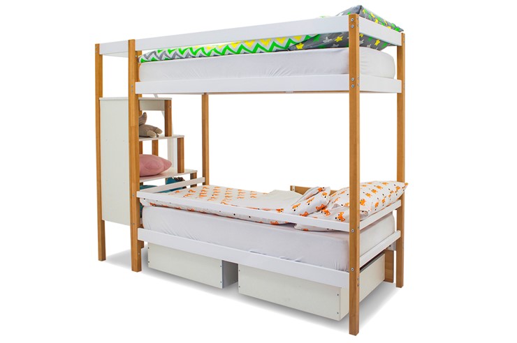 Двухъярусная детская кровать Svogen дерево-белый в Южно-Сахалинске - изображение 7