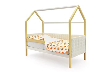 Детская кровать-домик «Svogen бежево-белый» мягкая в Южно-Сахалинске - предосмотр 2