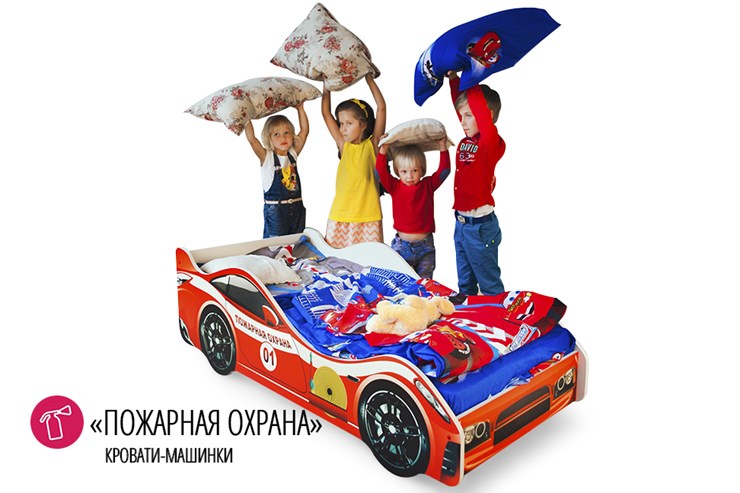 Детская кровать-машина Пожарная охрана в Южно-Сахалинске - изображение 4