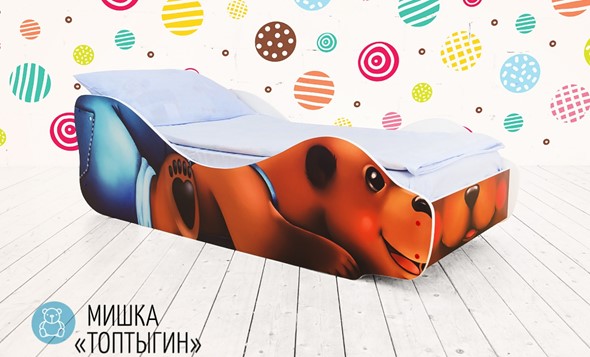 Кровать детская Мишка-Топотыгин в Южно-Сахалинске - изображение