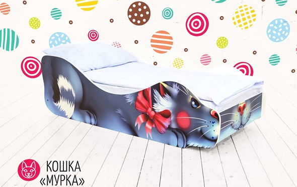 Кровать-зверенок Кошка-Мурка в Южно-Сахалинске - изображение