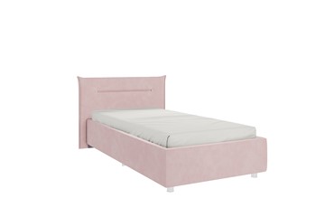 Кроватка 0.9 Альба, нежно-розовый (велюр) в Южно-Сахалинске