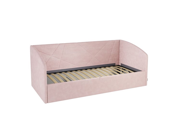Кроватка 0.9 Бест (Софа), нежно-розовый (велюр) в Южно-Сахалинске - изображение 1