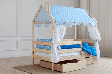 Детская кровать Домик с ящиками, без покраски в Южно-Сахалинске - предосмотр 2