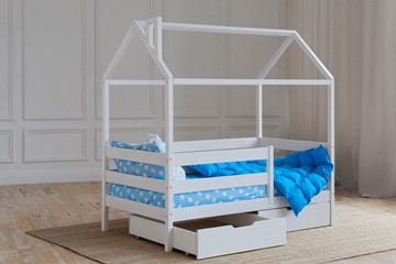 Детская кровать Домик с ящиками, цвет белый в Южно-Сахалинске - предосмотр 2