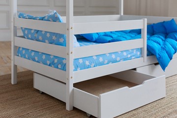 Детская кровать Домик с ящиками, цвет белый в Южно-Сахалинске - предосмотр 3