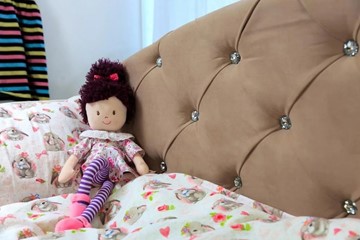 Односпальная детская кровать Эльза с бортиком, Бежевый (латы) в Южно-Сахалинске - предосмотр 2